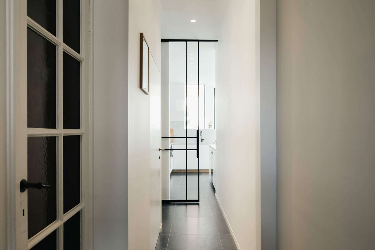 Single Sliding Glass Doors – steel and glass internal doors by CreoGlass