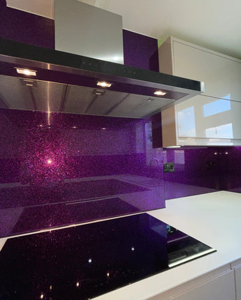 Purple Glass Splashbacks - CreoGlass®