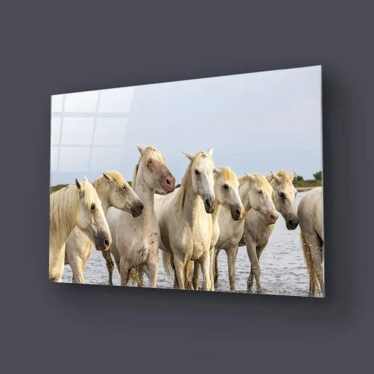 Horses - Glass Wall Art - CreoGlass®
