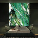 "Patagonia Green" - LED Backlit Glass Splashback - Bespoke - CreoGlass®