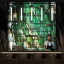 "Patagonia Green" - LED Backlit Glass Splashback - Bespoke - CreoGlass®