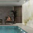 "White Onyx" - LED Backlit Glass Splashback - Bespoke - CreoGlass®