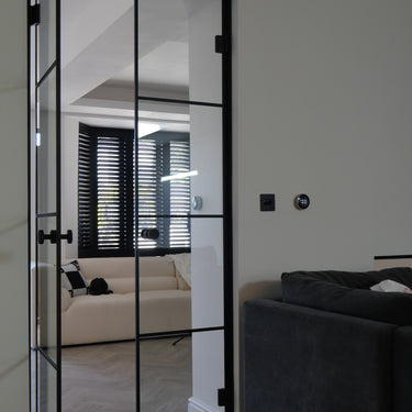 Loft Frame – Double Hinged Glass Door with Knob and Frame – PMF