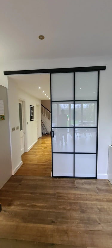 Loft Grid – Single Sliding Glass Door – PMF - CreoGlass®