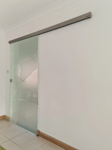 Eclipse Curve - Single Sliding Glass Door - Frameless - CreoGlass®