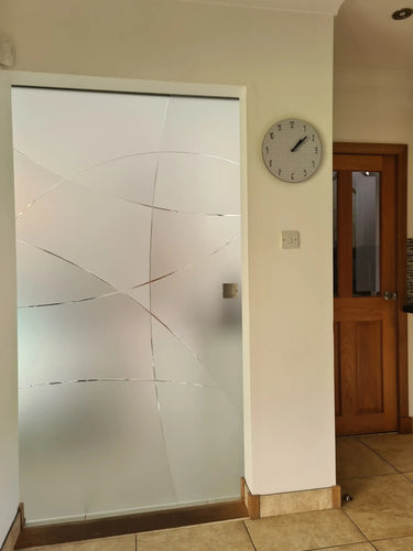 Eclipse Curve - Single Sliding Glass Door - Frameless - CreoGlass®