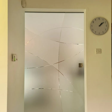 Eclipse Curve - Single Sliding Glass Door - Frameless - CreoGlass®