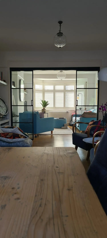 Vista Grid – Double Sliding Glass Door with Two Side Panels – PMF - CreoGlass®