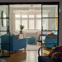 Vista Grid – Double Sliding Glass Door with Two Side Panels – PMF - CreoGlass®