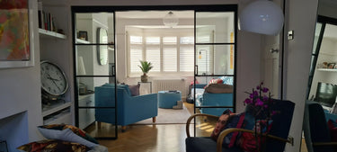 Vista Grid – Double Sliding Glass Door with Two Side Panels – PMF - CreoGlass®