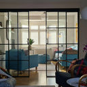 Vista Grid – Double Sliding Glass Door with Two Side Panels – PMF - CreoGlass®
