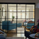 Vista Grid – Double Sliding Glass Door with Two Side Panels – PMF - CreoGlass®