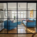 Vista Grid – Double Sliding Glass Door with Two Side Panels – PMF - CreoGlass®