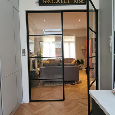 Artisan Grid - Double Hinged Glass Door with Latch and Frame - PMF