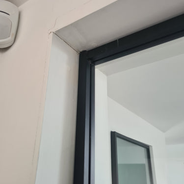 Linear Edge – Double Hinged Glass Door with Handle and Frame – PMF