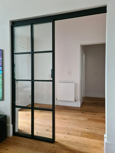 Loft Grid – Single Sliding Glass Door – PMF - CreoGlass®