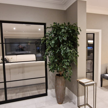 Metro Grid - Double Hinged Glass Door with Latch and Frame - PMF