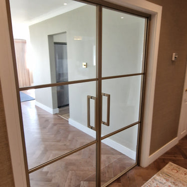 Skyline Frame - Double Hinged Glass Door with Handle and Frame - PMF