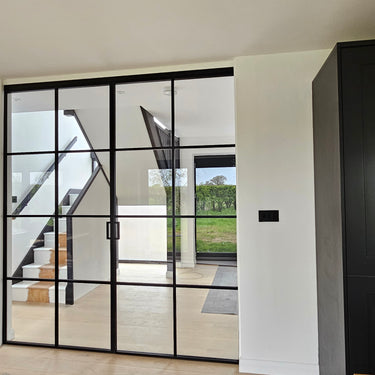 Avenue Grid – Double Hinged Glass Door with Handle and Frame – PMF