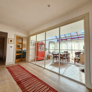 Vista Frame – Double Hinged Glass Door with 2 side panels, Latch and Frame – PMF