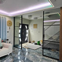 Studio Grid – Double Sliding Glass Door with Two Side Panels – PMF - CreoGlass®