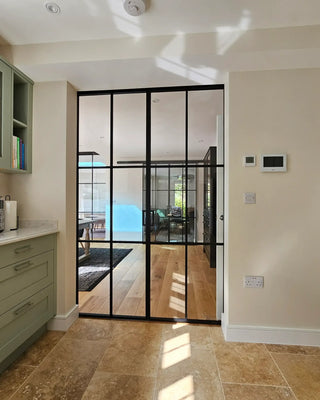 Vista Grid – Double Sliding Glass Doors – PMF - CreoGlass®