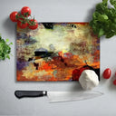 Abstract 1 Glass Chopping Board and Placemat - CreoGlass®