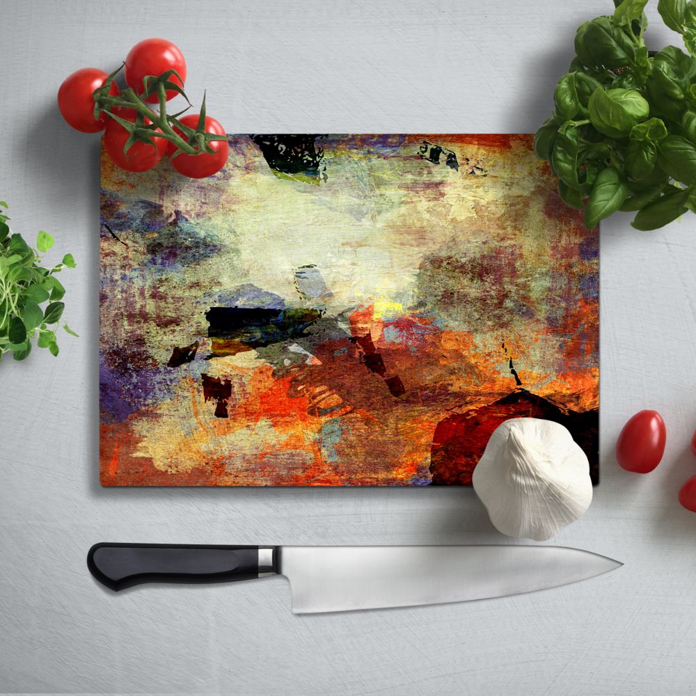 Abstract 1 Glass Chopping Board and Worktop - CreoGlass®