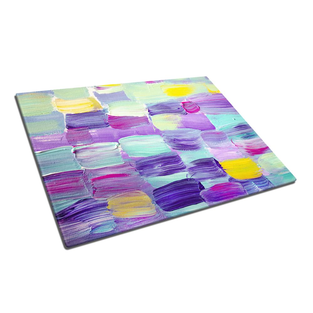 Abstract 2 Glass Chopping Board and Worktop