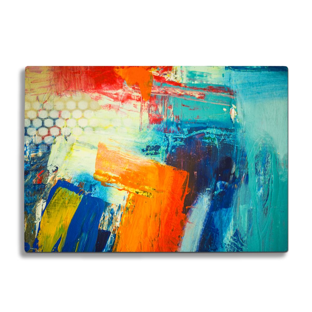 Abstract 3 Glass Chopping Board and Worktop