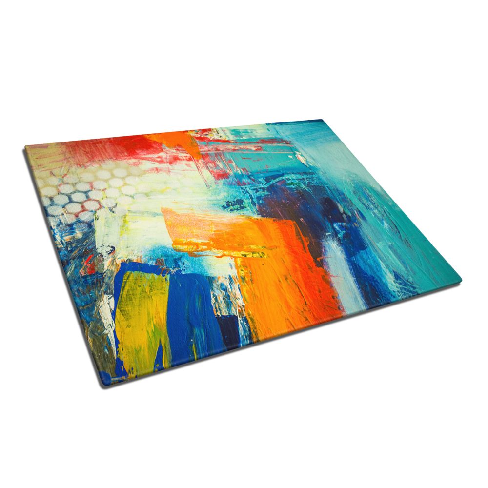 Abstract 3 Glass Chopping Board and Worktop