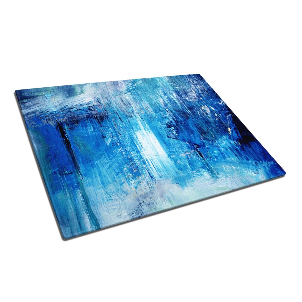 Abstract 4 Glass Chopping Board and Worktop