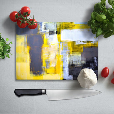 Abstract 6 Glass Chopping Board and Placemat - CreoGlass®