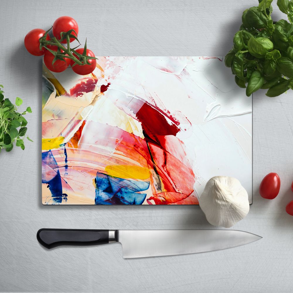 Abstract 7 Glass Chopping Board and Worktop - CreoGlass®