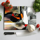 Abstract Cat DIY Splashback - Mix and Match - CreoGlass®