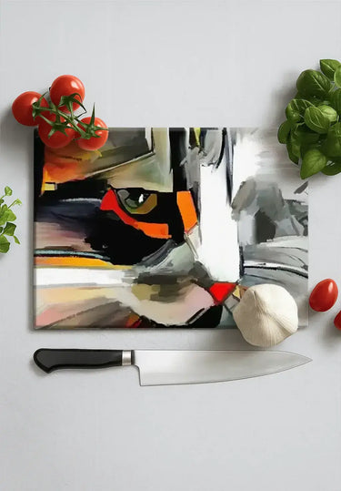 Abstract Cat DIY Splashback - Mix and Match - CreoGlass®