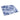 Blue Batique Linen Texture Glass Chopping Board and Placemat - CreoGlass®