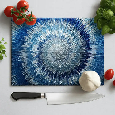 Abstract Blue Spiral Splashback DIY - Mix and Match
