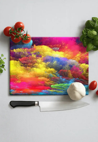 Colourful Clouds DIY Splashback and Chopping Board - Bundle - CreoGlass®