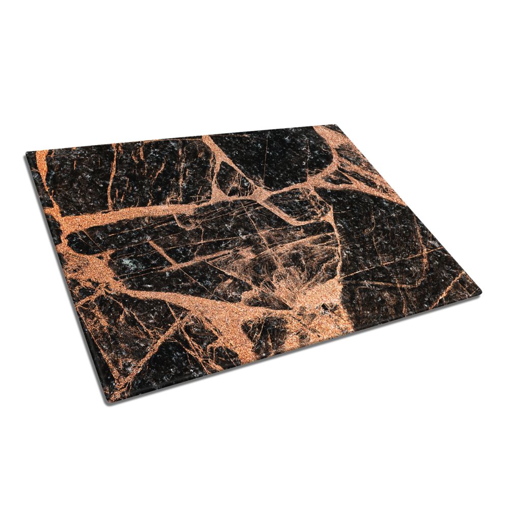 Copper Marble Texture Glass Chopping Board and Worktop - CreoGlass®