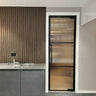 Axis Grid – Single Hinged Door with Knob and Frame – internal steel and glass door, photo 1