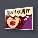 Cursed Speech Bubble Retro Glass Wall Art - DIY - CreoGlass®
