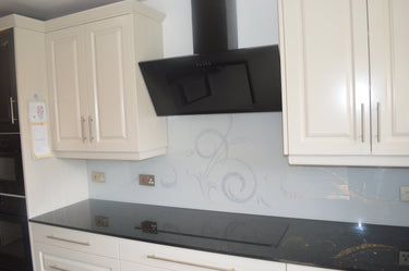 100% Luxury Jet Black 10mm Glass Worktop - CreoGlass®