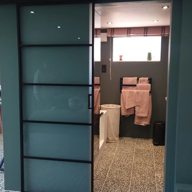 Frost Edge – Single Sliding Glass Door – PMF - CreoGlass®