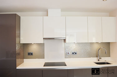 Cloud Grey - Kiln Splashback - Bespoke - CreoGlass®