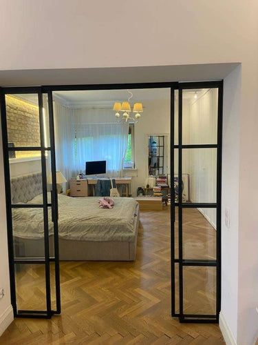 Edge Line – Double Sliding Glass Doors – internal steel and glass door, photo 3