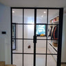 Industrial Edge - Double Hinged Glass Door with Latch and Frame – internal steel and glass door, photo 1