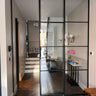 Studio Grid – Double Sliding Glass Door with Two Side Panels – internal steel and glass door, photo 2