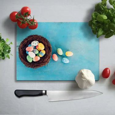 Easter Theme Glass Chopping Board and Placemat - CreoGlass®