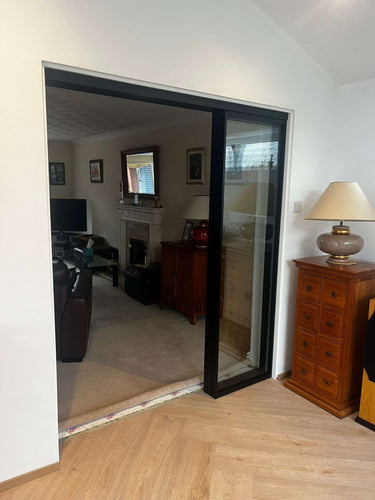 Vista Grid – Double Sliding Glass Doors – internal steel and glass door, photo 3